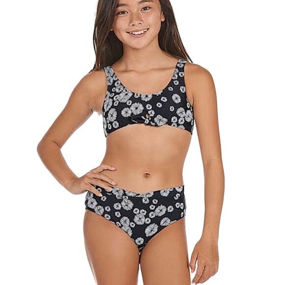 Raisins Big Girls 2-Piece Las Flores Shorebreak Bikini Swimsuit Set Size 14 - Picture 1 of 14